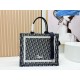 Replica di lusso Borsa da uomo Dior Book Tote Piccola/Media/Grande con ricamo obliquo e tracolla Nero Imitazioni Cloni Borsa da uomo Dior Book Tote Piccola/Media/Grande con ricamo obliquo e tracolla Nero firmate