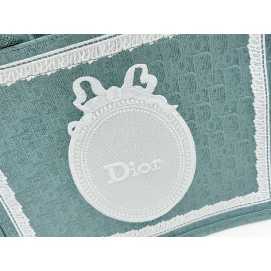 Replica di lusso Borsa da uomo Dior Book Tote Piccola/Media/Grande con ricamo obliquo e tracolla Verde Imitazioni Cloni Borsa da uomo Dior Book Tote Piccola/Media/Grande con ricamo obliquo e tracolla Verde firmate