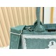 Replica di lusso Borsa da uomo Dior Book Tote Piccola/Media/Grande con ricamo obliquo e tracolla Verde Imitazioni Cloni Borsa da uomo Dior Book Tote Piccola/Media/Grande con ricamo obliquo e tracolla Verde firmate