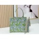 Replica di lusso Borsa 1:1 Dior Book Tote piccola/media/grande con motivo mughetto Verde Imitazioni Cloni Borsa Replica Dior Book Tote piccola/media/grande con motivo mughetto Verde firmate