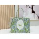 Replica di lusso Borsa 1:1 Dior Book Tote piccola/media/grande con motivo mughetto Verde Imitazioni Cloni Borsa Replica Dior Book Tote piccola/media/grande con motivo mughetto Verde firmate