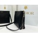 Replica di lusso Borsa Dior Trianon con catena nera Imitazioni Cloni Borsa Dior Trianon con catena nera firmate