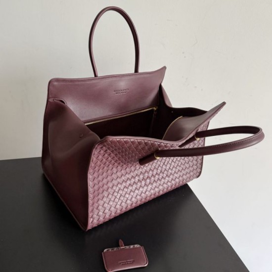 Replica di lusso Borsa tote Barbara Bottega Veneta Bordeaux Imitazioni Cloni Borsa tote Barbara Bottega Veneta Bordeaux firmate