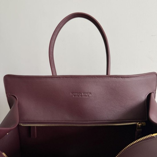 Replica di lusso Borsa tote Barbara Bottega Veneta Bordeaux Imitazioni Cloni Borsa tote Barbara Bottega Veneta Bordeaux firmate