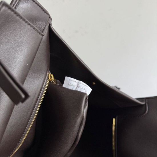 Replica di lusso Borsa tote Barbara Bottega Veneta Caffè Imitazioni Cloni Borsa tote Barbara Bottega Veneta Caffè firmate