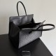 Replica di lusso Borsa tote Barbara Bottega Veneta Nero Imitazioni Cloni Borsa tote Barbara Bottega Veneta Nero firmate