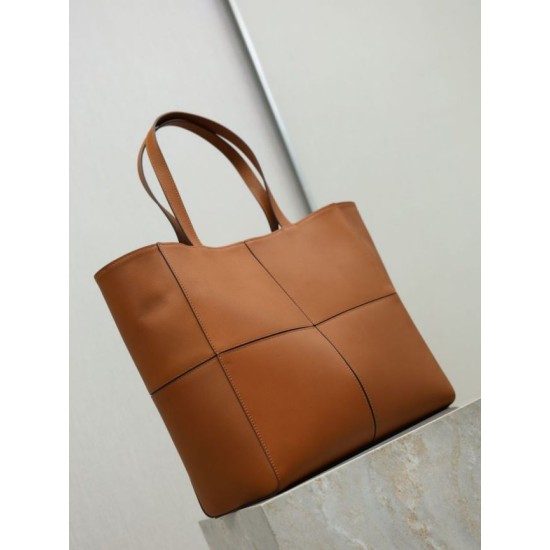 Replica di lusso Borsa tote YSL Saint Laurent Carré Marrone Imitazioni Cloni Borsa tote YSL Saint Laurent Carré Marrone firmate