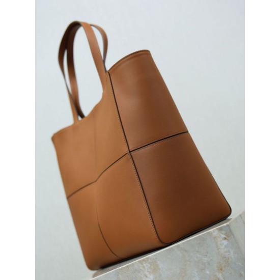Replica di lusso Borsa tote YSL Saint Laurent Carré Marrone Imitazioni Cloni Borsa tote YSL Saint Laurent Carré Marrone firmate