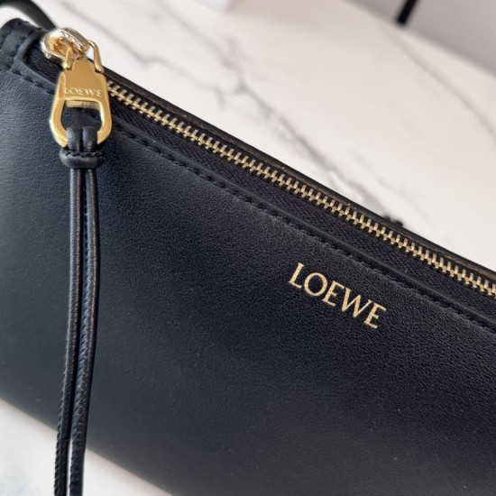 Replica di lusso Borsa Loewe Joya Pouch Nappa Nero Imitazioni Cloni Borsa Loewe Joya Pouch Nappa Nero firmate