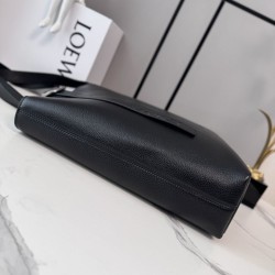 Cloni Borse Imitazioni tote LOEWE con logo Loop Nero firmate