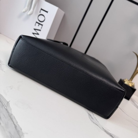 Replica di lusso Borse Imitazioni tote LOEWE con logo Loop Nero Imitazioni Cloni Borse Imitazioni tote LOEWE con logo Loop Nero firmate