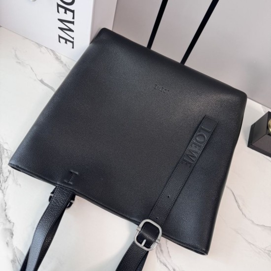 Replica di lusso Borse Imitazioni tote LOEWE con logo Loop Nero Imitazioni Cloni Borse Imitazioni tote LOEWE con logo Loop Nero firmate