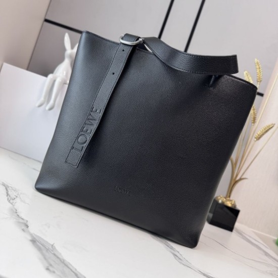 Replica di lusso Borse Imitazioni tote LOEWE con logo Loop Nero Imitazioni Cloni Borse Imitazioni tote LOEWE con logo Loop Nero firmate