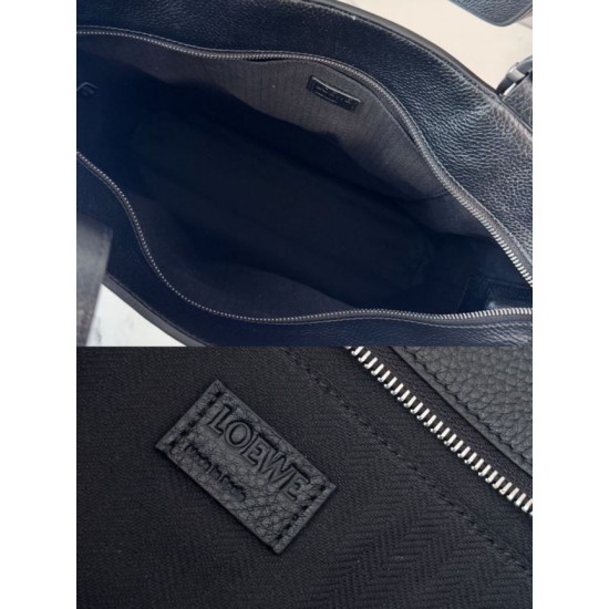 Replica di lusso Borse Imitazioni tote LOEWE con logo Loop Nero Imitazioni Cloni Borse Imitazioni tote LOEWE con logo Loop Nero firmate