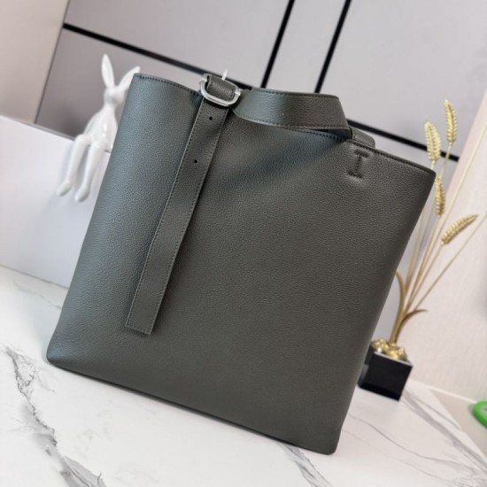 Replica di lusso Borsa tote LOEWE con logo Loop verde Imitazioni Cloni Borsa tote LOEWE con logo Loop verde firmate