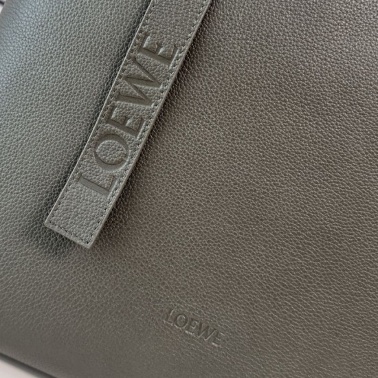 Replica di lusso Borsa tote LOEWE con logo Loop verde Imitazioni Cloni Borsa tote LOEWE con logo Loop verde firmate