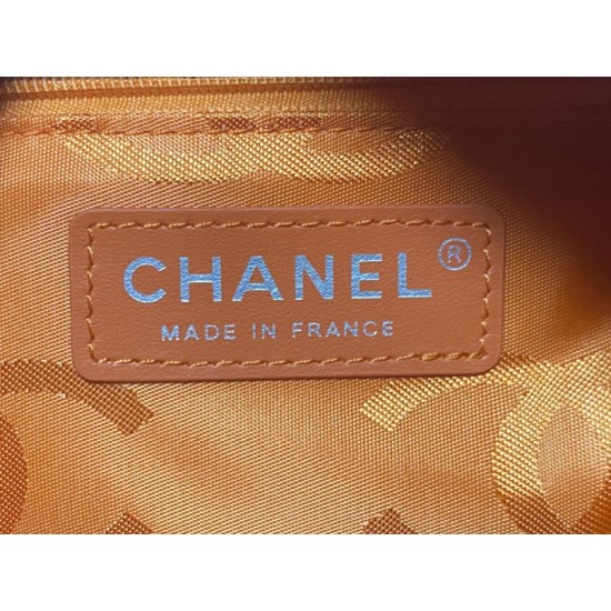 Replica di lusso Borsa da bowling Chanel Cambon Ligne Caffè Imitazioni Cloni Borsa da bowling Chanel Cambon Ligne Caffè firmate
