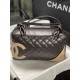 Replica di lusso Borsa da bowling Chanel Cambon Ligne Caffè Imitazioni Cloni Borsa da bowling Chanel Cambon Ligne Caffè firmate