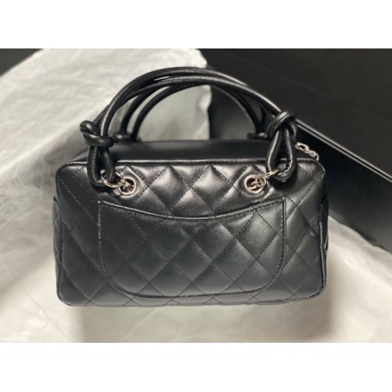Replica di lusso Borse Firmate da bowling Chanel Cambon Ligne Nero Imitazioni Cloni Borse Firmate Replica da bowling Chanel Cambon Ligne Nero firmate