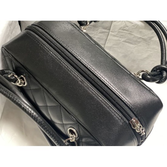 Replica di lusso Borse Firmate da bowling Chanel Cambon Ligne Nero Imitazioni Cloni Borse Firmate Replica da bowling Chanel Cambon Ligne Nero firmate
