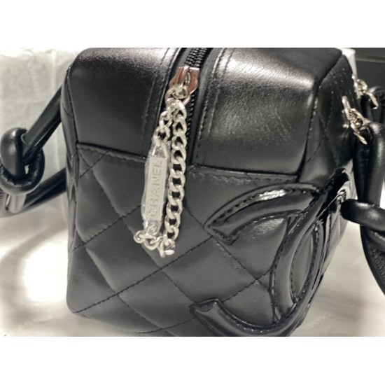Replica di lusso Borse Firmate da bowling Chanel Cambon Ligne Nero Imitazioni Cloni Borse Firmate Replica da bowling Chanel Cambon Ligne Nero firmate