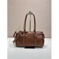Borsa Prada Bonne con manico superiore 1BG628 Borgogna