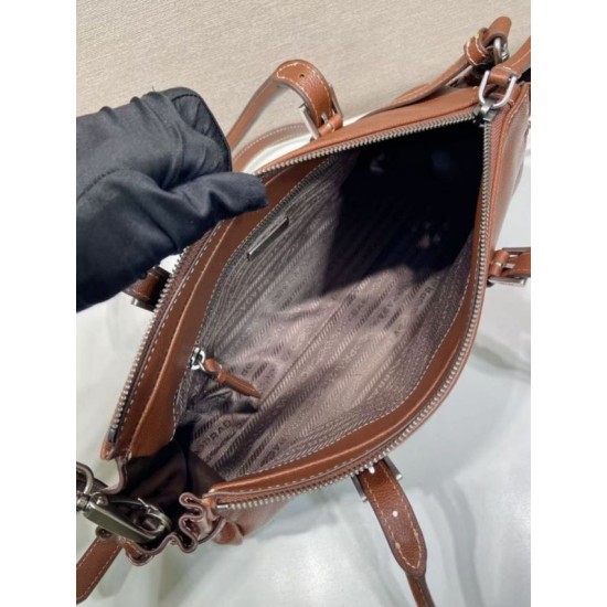 Replica di lusso Borsa Prada Bonne con manico superiore 1BG628 Borgogna Imitazioni Cloni Borsa Prada Bonne con manico superiore 1BG628 Borgogna firmate