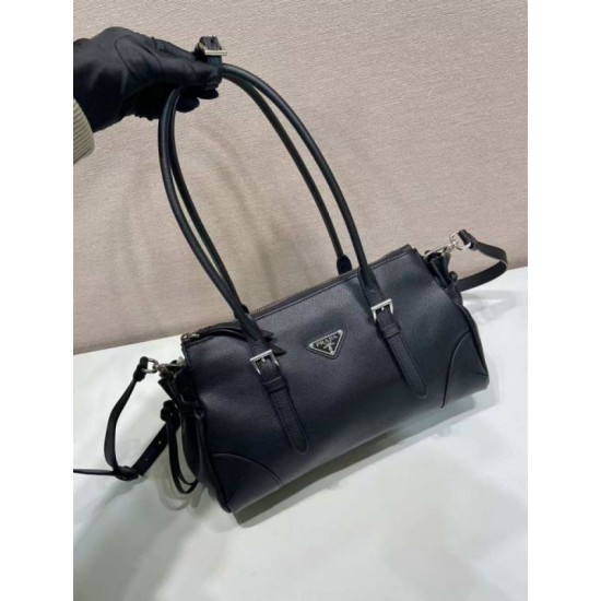 Replica di lusso Borsa Prada Bonne con manico superiore 1BG628 Nera Imitazioni Cloni Borsa Prada Bonne con manico superiore 1BG628 Nera firmate