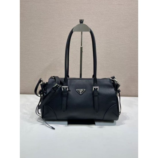 Replica di lusso Borsa Prada Bonne con manico superiore 1BG628 Nera Imitazioni Cloni Borsa Prada Bonne con manico superiore 1BG628 Nera firmate
