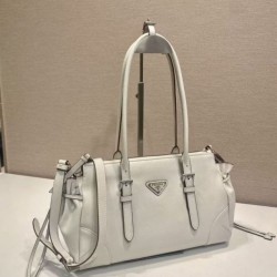 Cloni Borsa Prada Bonne con manico superiore 1BG628 Bianco firmate