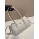 Replica di lusso Borsa Prada Bonne con manico superiore 1BG628 Bianco Imitazioni Cloni Borsa Prada Bonne con manico superiore 1BG628 Bianco firmate