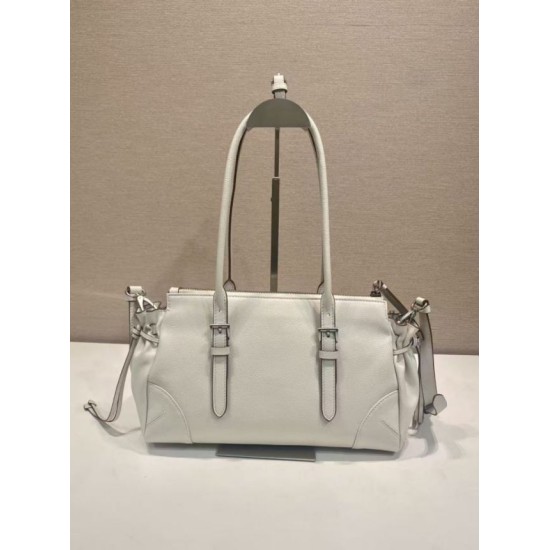 Replica di lusso Borsa Prada Bonne con manico superiore 1BG628 Bianco Imitazioni Cloni Borsa Prada Bonne con manico superiore 1BG628 Bianco firmate