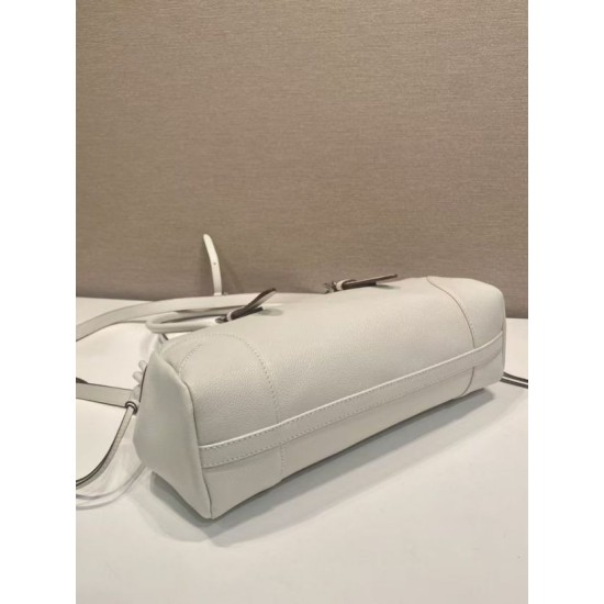 Replica di lusso Borsa Prada Bonne con manico superiore 1BG628 Bianco Imitazioni Cloni Borsa Prada Bonne con manico superiore 1BG628 Bianco firmate