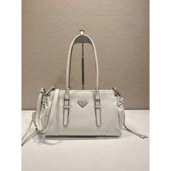 Replica di lusso Borsa Prada Bonne con manico superiore 1BG628 Bianco Imitazioni Cloni Borsa Prada Bonne con manico superiore 1BG628 Bianco firmate