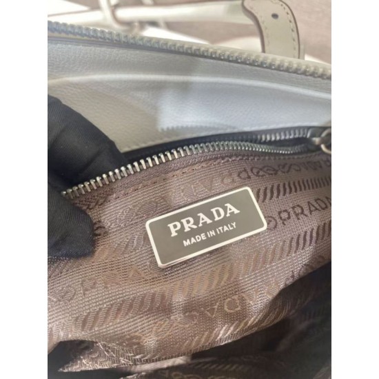 Replica di lusso Borsa Prada Bonne con manico superiore 1BG628 Bianco Imitazioni Cloni Borsa Prada Bonne con manico superiore 1BG628 Bianco firmate