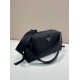 Replica di lusso Borsa a tracolla Prada da uomo nylon/saffiano nera Imitazioni Replica Perfetta Borsa a tracolla Prada da uomo nylon/saffiano nera firmate