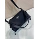 Replica di lusso Borsa a tracolla Prada da uomo nylon/saffiano nera Imitazioni Replica Perfetta Borsa a tracolla Prada da uomo nylon/saffiano nera firmate