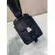 Replica di lusso Borsa a tracolla Prada da uomo nylon/saffiano nera Imitazioni Replica Perfetta Borsa a tracolla Prada da uomo nylon/saffiano nera firmate