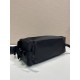 Replica di lusso Borsa a tracolla Prada da uomo nylon/saffiano nera Imitazioni Replica Perfetta Borsa a tracolla Prada da uomo nylon/saffiano nera firmate