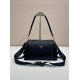 Replica di lusso Borsa a tracolla Prada da uomo nylon/saffiano nera Imitazioni Replica Perfetta Borsa a tracolla Prada da uomo nylon/saffiano nera firmate