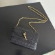 Replica di lusso Borsa a tracolla Andiamo di Bottega Veneta su catena Nero Imitazioni Cloni Borsa a tracolla Andiamo di Bottega Veneta su catena Nero firmate