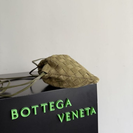 Replica di lusso Bottega Veneta Dustbag Intrecciato Scamosciato verde oliva Imitazioni Cloni Bottega Veneta Dustbag Intrecciato Scamosciato verde oliva firmate