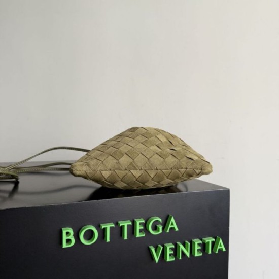 Replica di lusso Bottega Veneta Dustbag Intrecciato Scamosciato verde oliva Imitazioni Cloni Bottega Veneta Dustbag Intrecciato Scamosciato verde oliva firmate