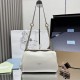 Replica di lusso Borse a tracolla Prada Tumulte piccola 1BD395 Bianco Imitazioni Cloni Borse Replica a tracolla Prada Tumulte piccola 1BD395 Bianco firmate