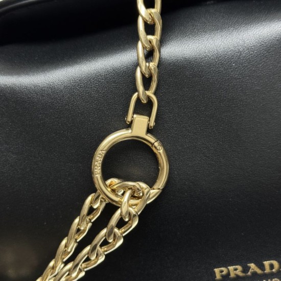 Replica di lusso Borsa a tracolla Prada Tumulte piccola 1BD395 nera Imitazioni Cloni Borsa a tracolla Prada Tumulte piccola 1BD395 nera firmate