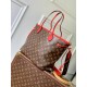 Replica di lusso Borsa a tracolla Louis Vuitton Monogram Inside Out Neverfull MM M12708 Rossa Imitazioni Cloni Borsa a tracolla Louis Vuitton Monogram Inside Out Neverfull MM M12708 Rossa firmate