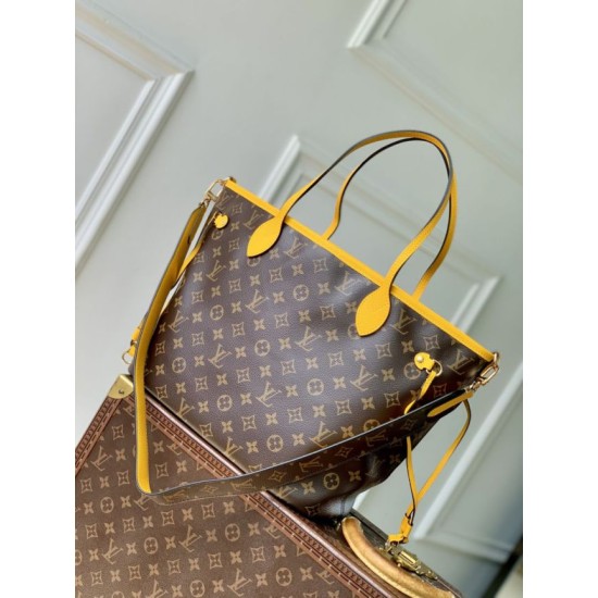 Replica di lusso Borse Imitazioni a tracolla LV Monogram Inside Out Neverfull MM M12708 Giallo Imitazioni Cloni Borse Imitazioni a tracolla LV Monogram Inside Out Neverfull MM M12708 Giallo firmate