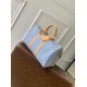 Cloni Borsa Louis Vuitton Keepall Bandoulière 45 M25334 Blu cielo firmate