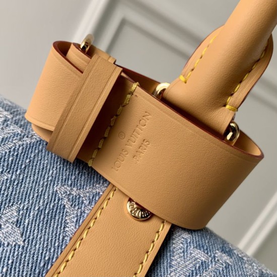Cloni Borsa Louis Vuitton Keepall Bandoulière 45 M25334 Blu cielo firmate