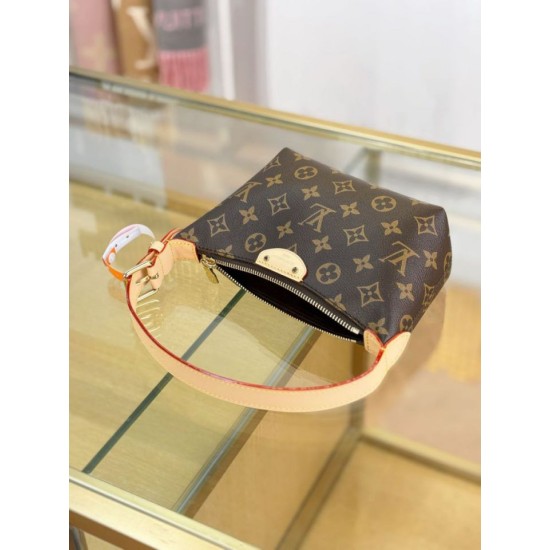Replica di lusso Borse Louis Vuitton Pochette Hills M27509 Marrone Imitazioni Replica Borse Louis Vuitton Pochette Hills M27509 Marrone firmate